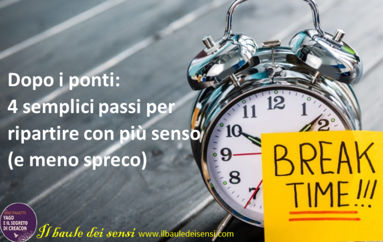 ripartire dopo pausa